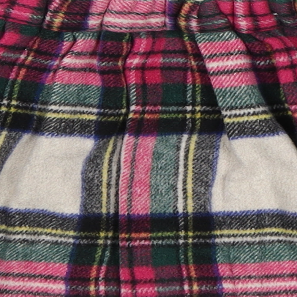 NEXT Girls Multicoloured Check  Mini Skirt Size 2-3 Years