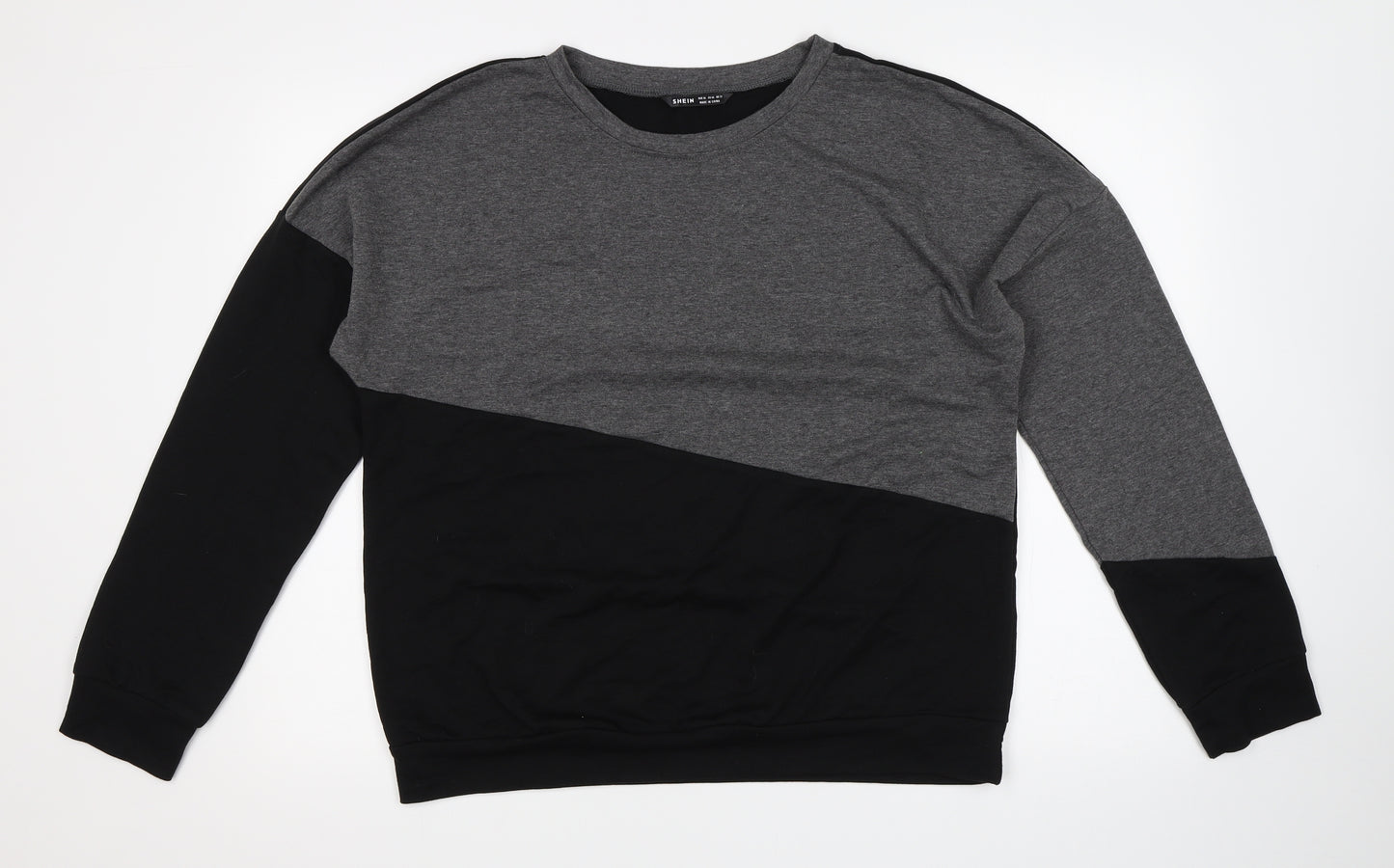 SheIn Womens Grey   Pullover Sweatshirt Size XL