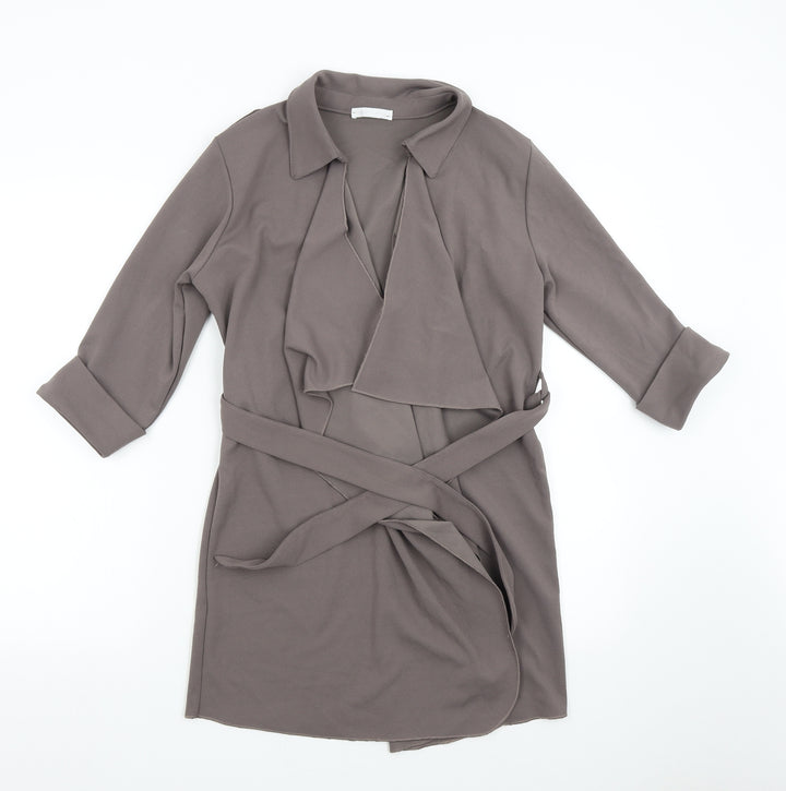 Made in Italy Womens Grey Jacket Size S