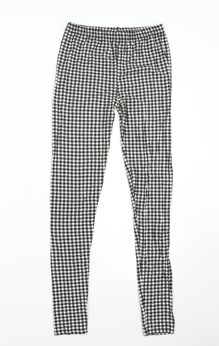 Missi Womens Multicoloured Check  Jogger Leggings  L29 in