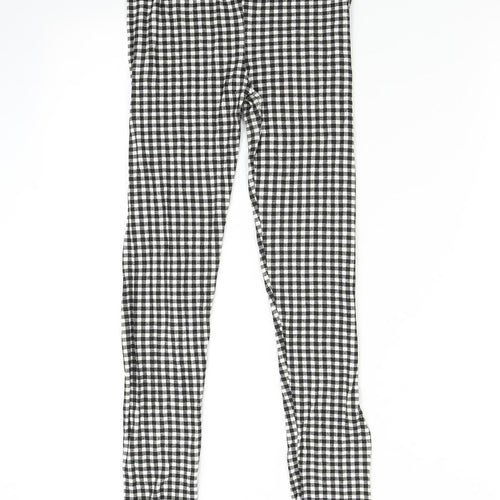Missi Womens Multicoloured Check  Jogger Leggings  L29 in
