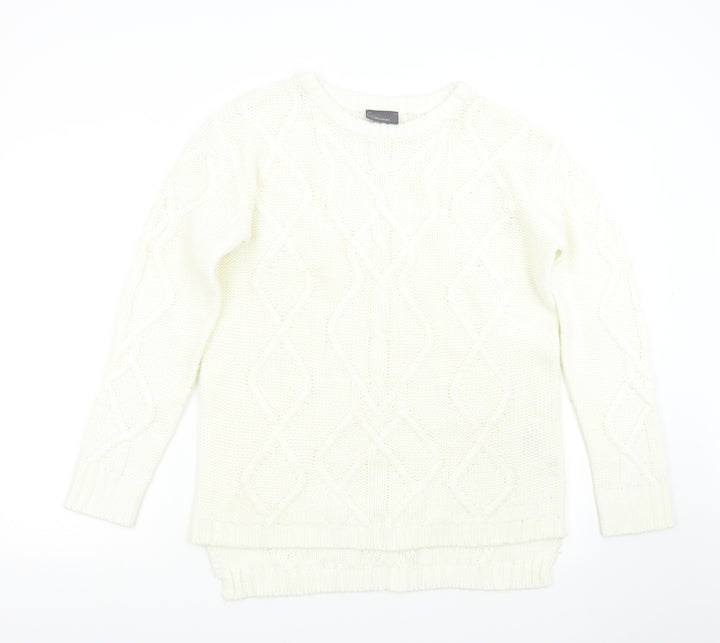 Yessica Womens Beige Knit Pullover Jumper Size XL