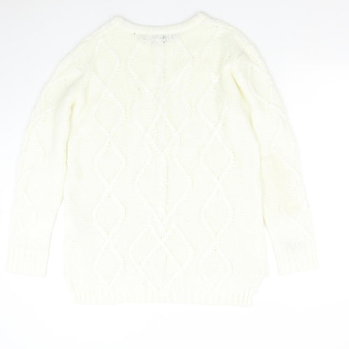 Yessica Womens Beige  Knit Pullover Jumper Size XL