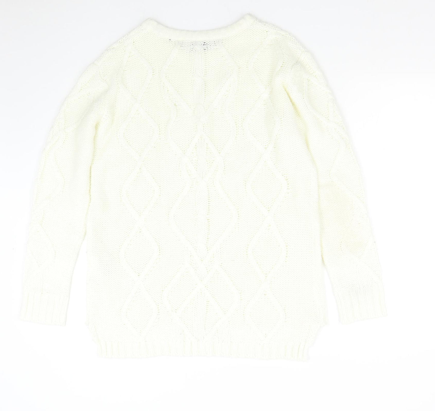 Yessica Womens Beige  Knit Pullover Jumper Size XL