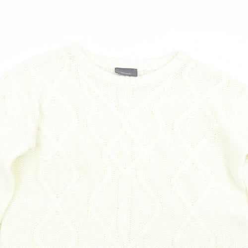 Yessica Womens Beige  Knit Pullover Jumper Size XL