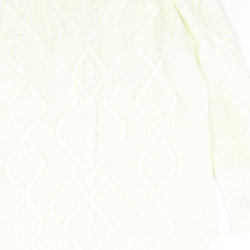 Yessica Womens Beige  Knit Pullover Jumper Size XL