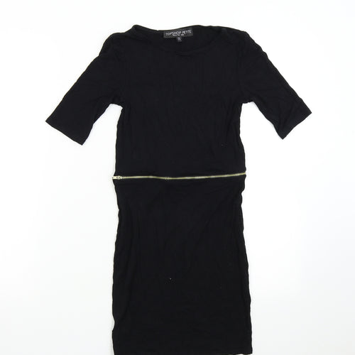 Topshop Womens Black   T-Shirt Dress  Size 6