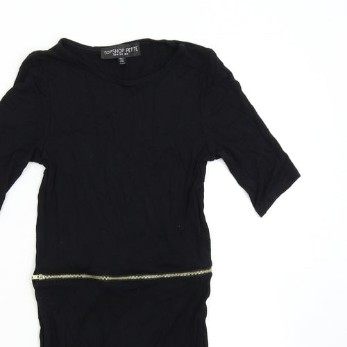 Topshop Womens Black   T-Shirt Dress  Size 6