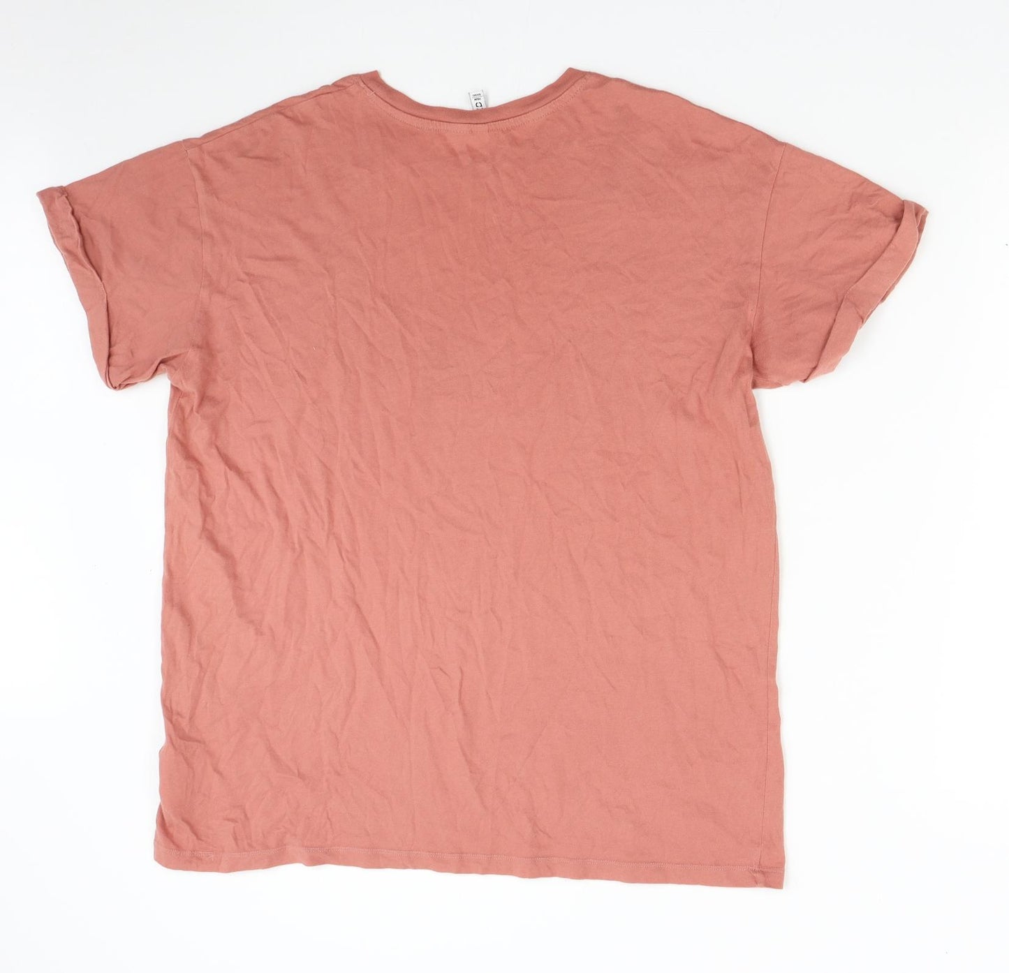 H&M Mens Orange    T-Shirt Size M