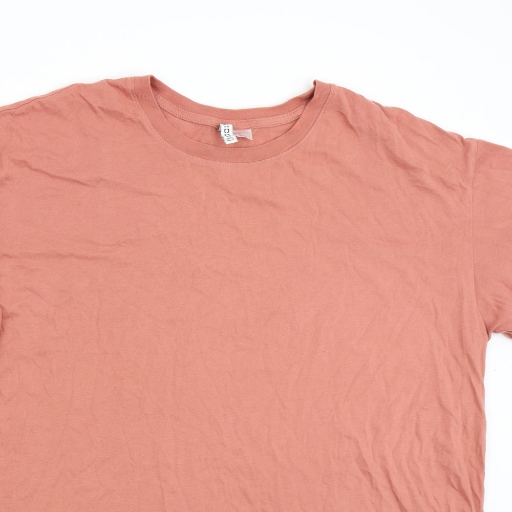 H&M Mens Orange    T-Shirt Size M