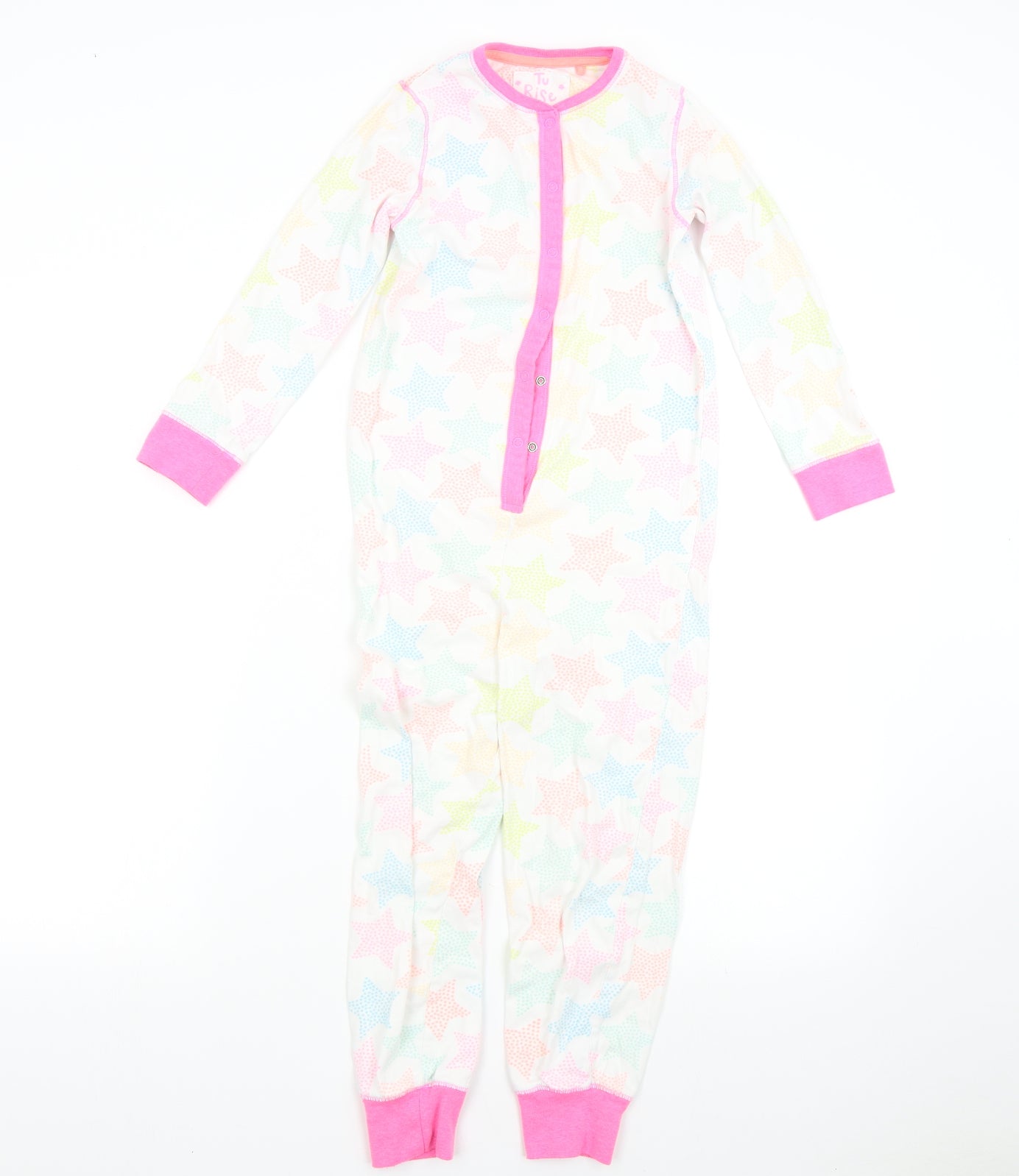 TU Girls Multicoloured Geometric   One Piece Size 7-8 Years  - Stars