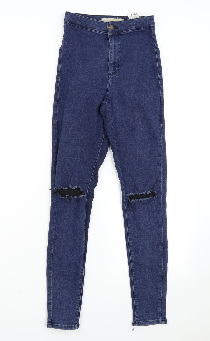 Topshop Womens Blue   Skinny Jeans Size 25 L30 in