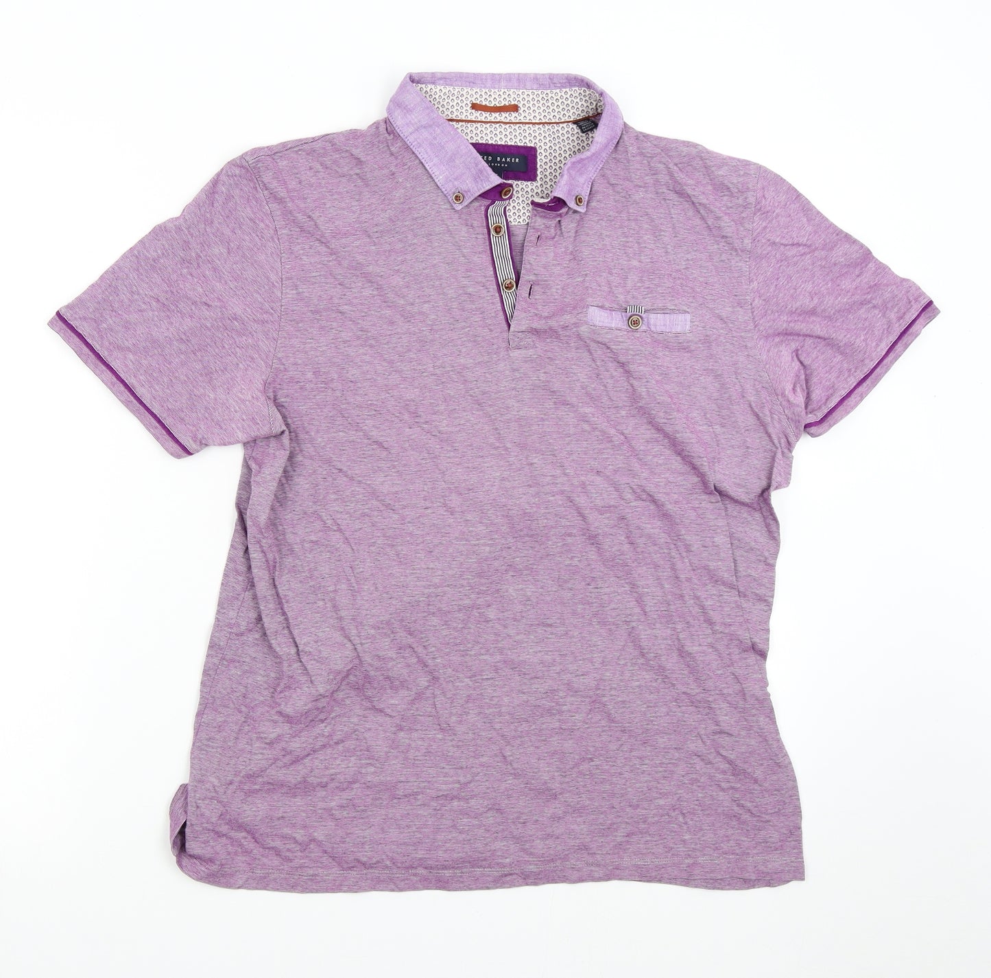 Ted Baker Mens Purple    Polo Size L