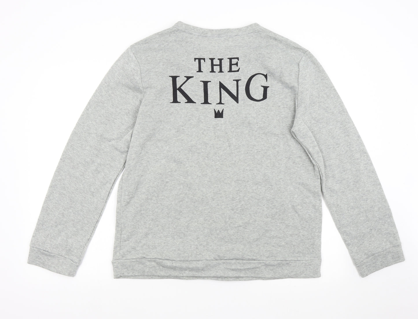 Preworn Mens Grey   Pullover Sweatshirt Size 2XL  - The King