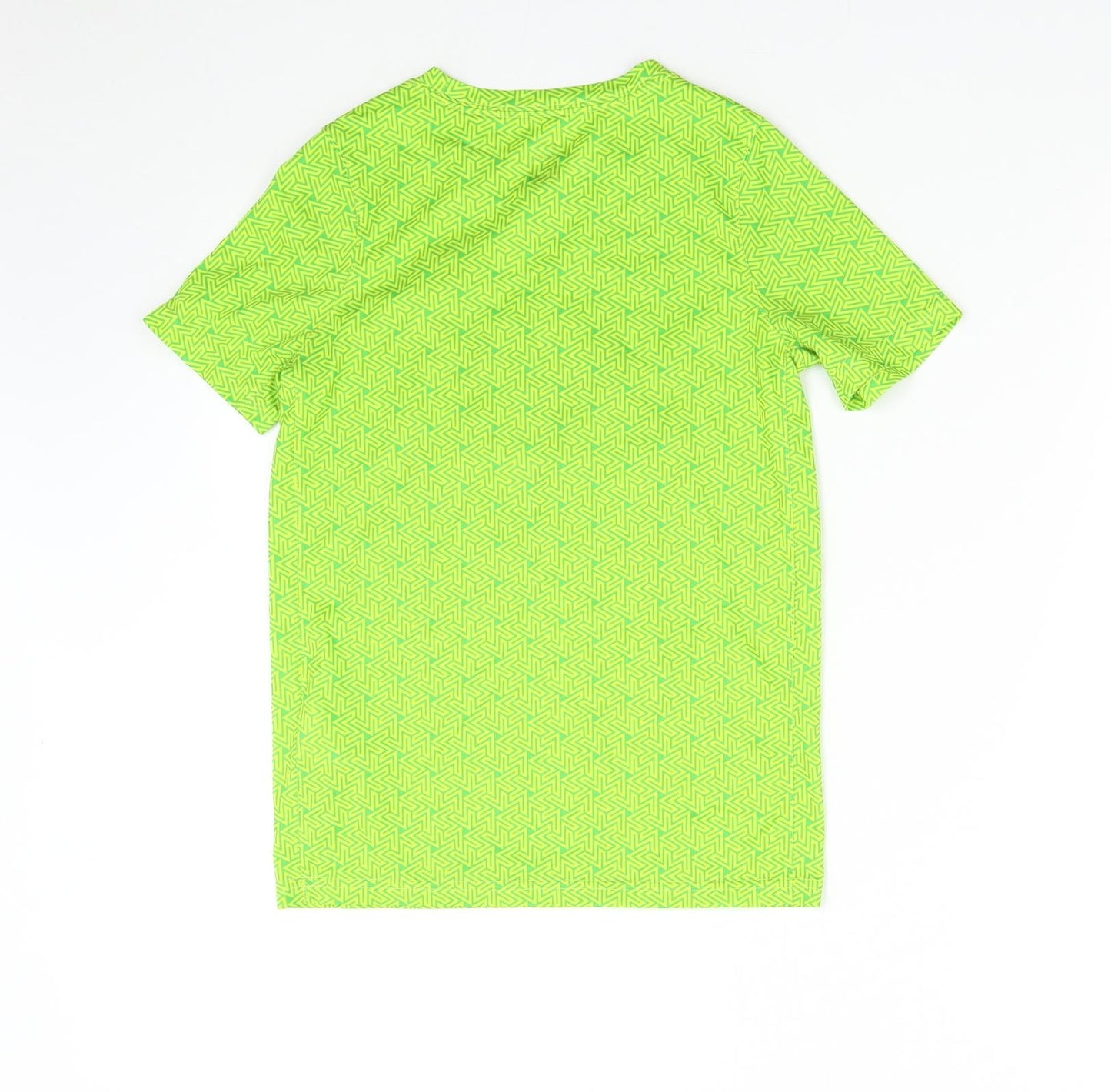 Nike Boys Green Geometric  Basic T-Shirt Size 8 Years
