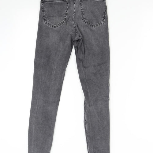 Topshop Womens Grey  Denim Skinny Jeans Size 25 L30 in