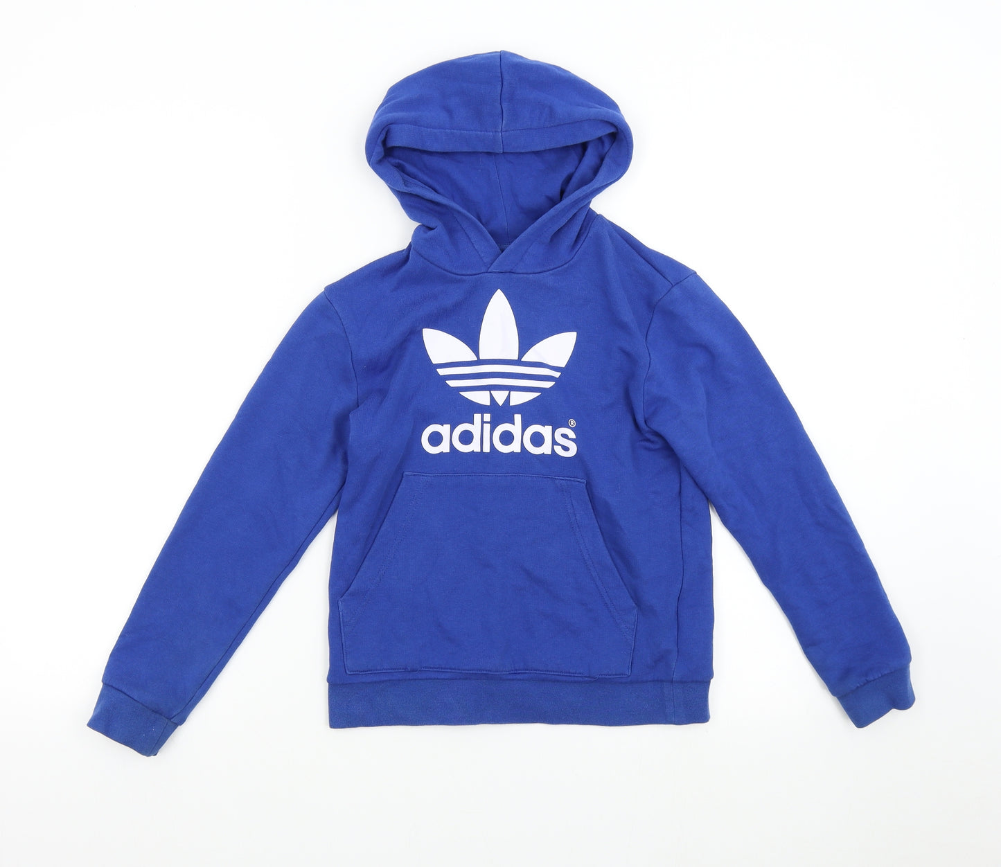 adidas Girls Blue   Pullover Hoodie Size 9-10 Years