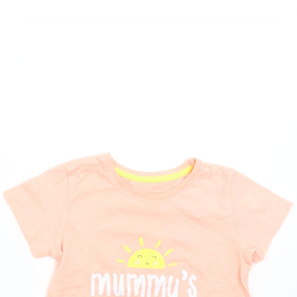 Matalan Baby Orange   Basic T-Shirt Size 12-18 Months  - Mummy's Sunshine