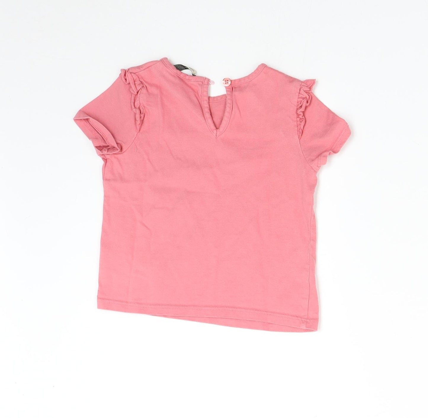 George Girls Pink   Basic T-Shirt Size 2-3 Years