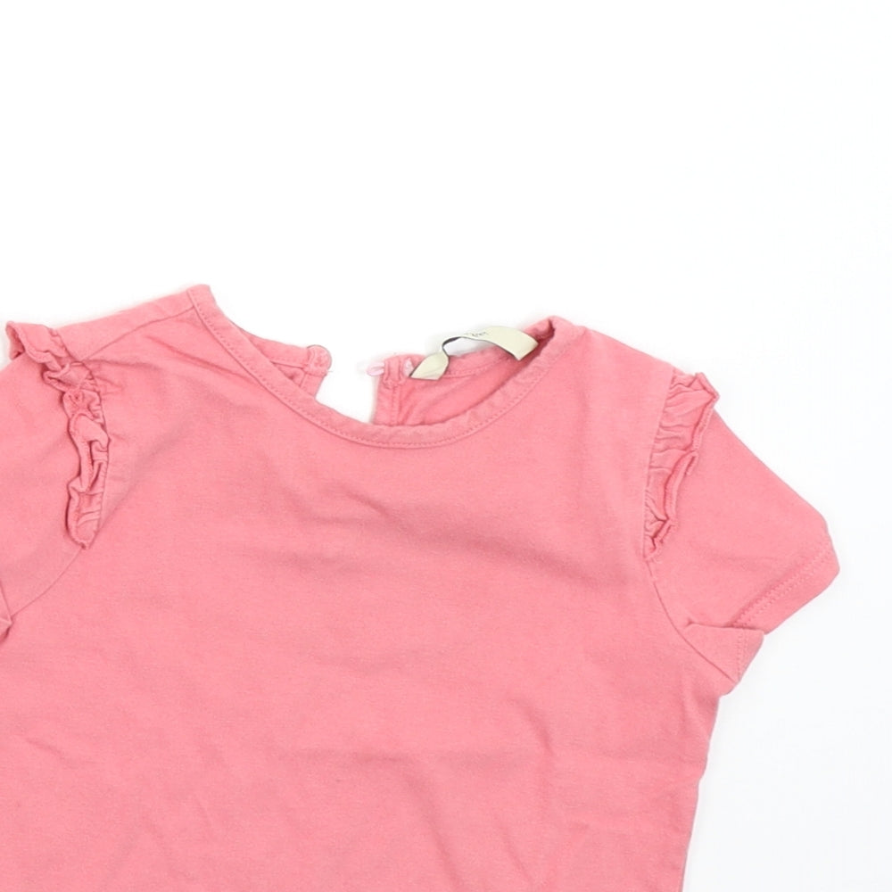 George Girls Pink   Basic T-Shirt Size 2-3 Years