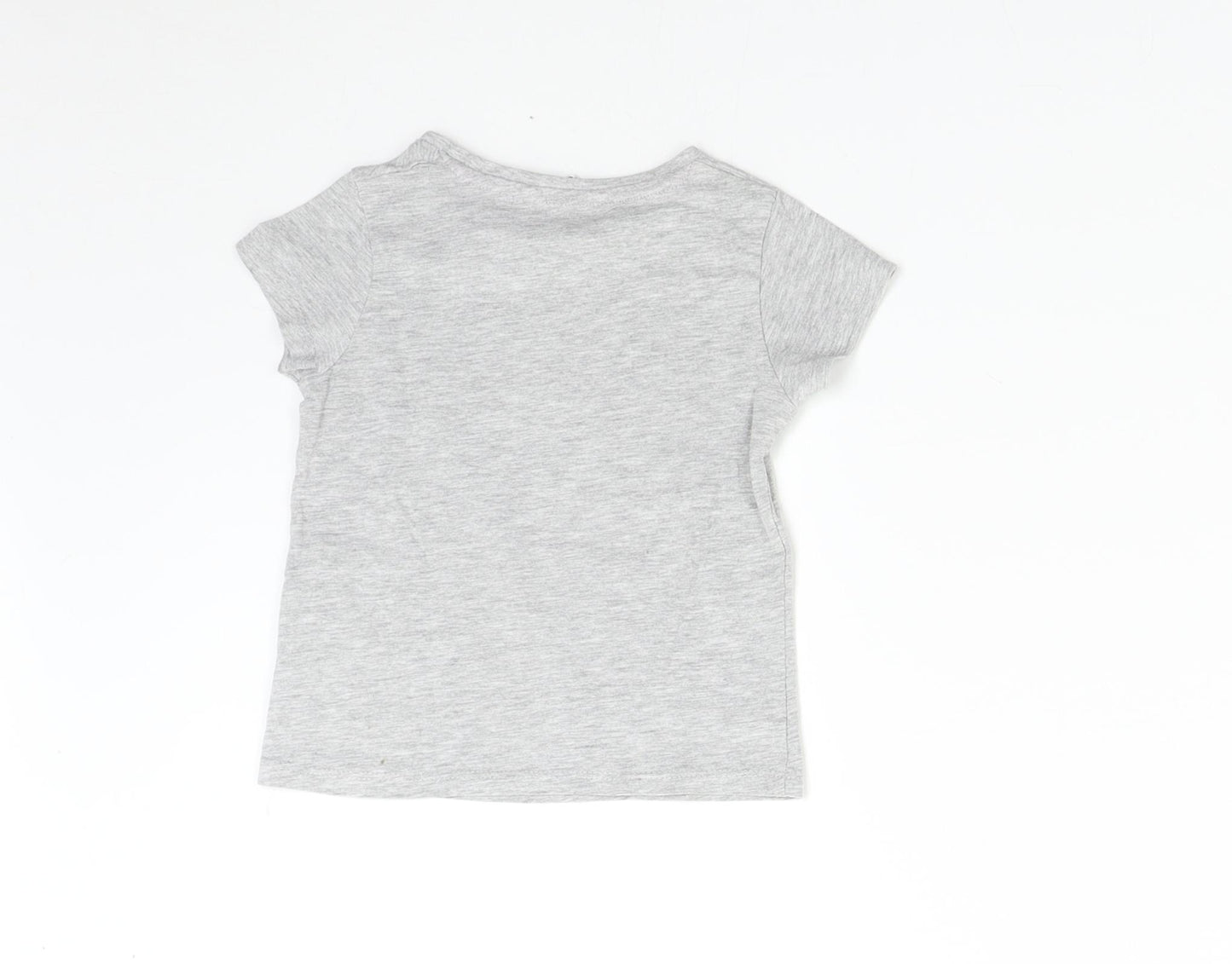 Pep&Co Boys Grey   Basic T-Shirt Size 2-3 Years  - Summer Fun