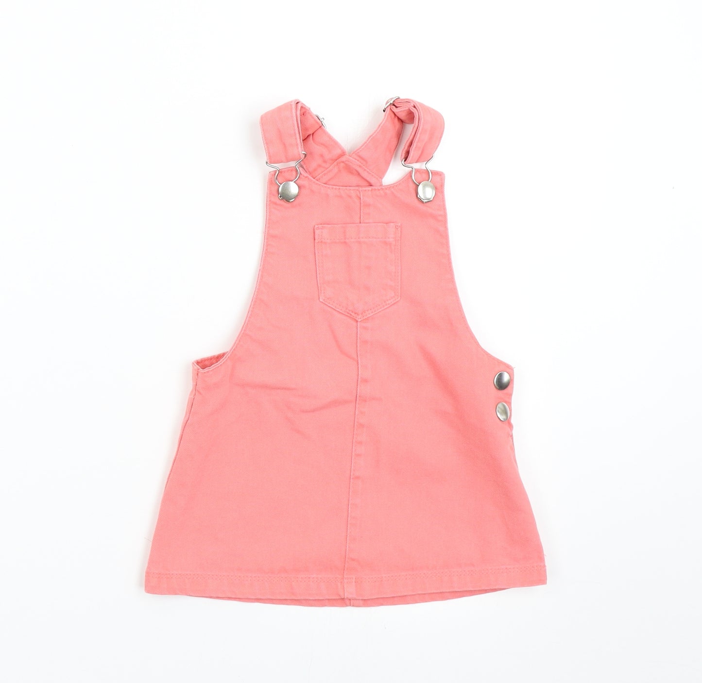F&F Baby Pink  Corduroy Pinafore/Dungaree Dress  Size 18-24 Months