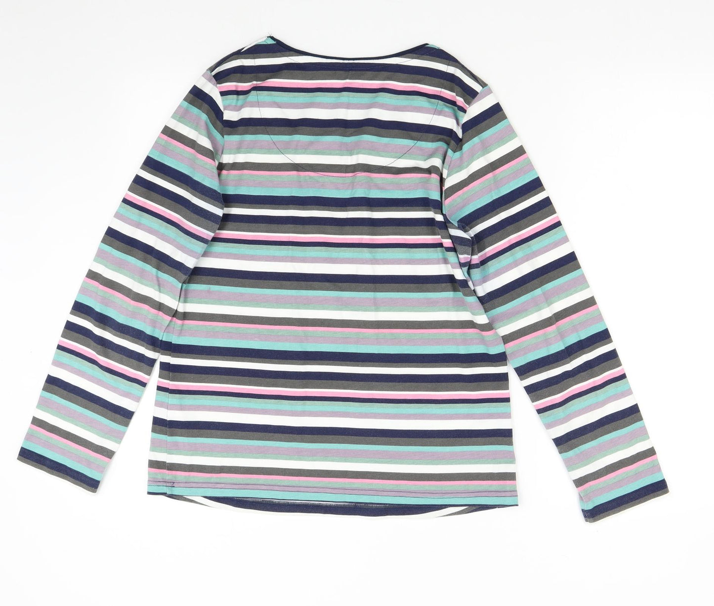 Maine Womens Multicoloured Striped  Basic T-Shirt Size 16