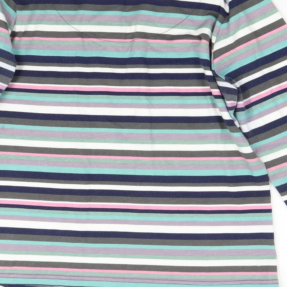 Maine Womens Multicoloured Striped  Basic T-Shirt Size 16