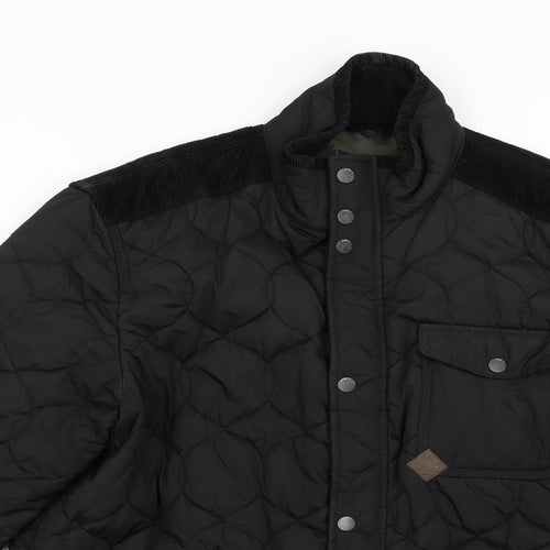 NEXT Mens Black   Quilted Jacket Size XL