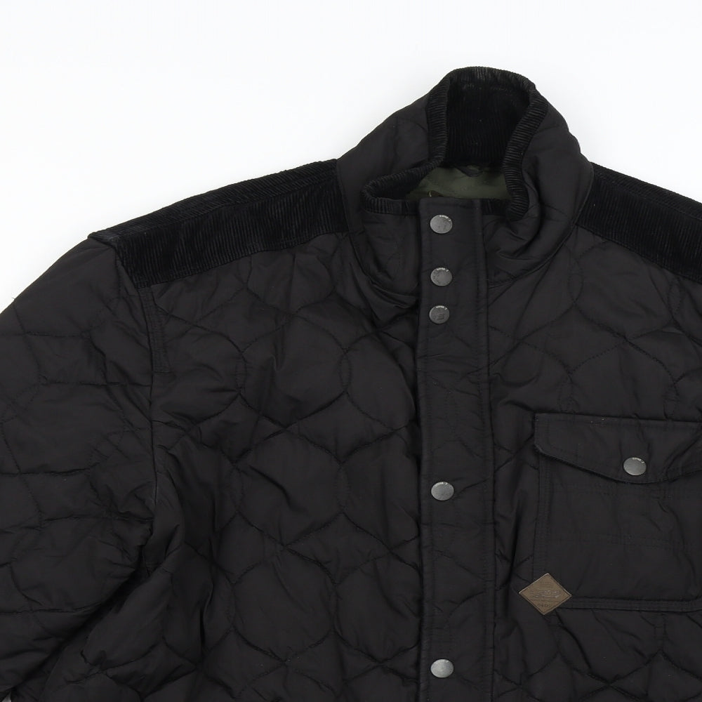 NEXT Mens Black   Quilted Jacket Size XL