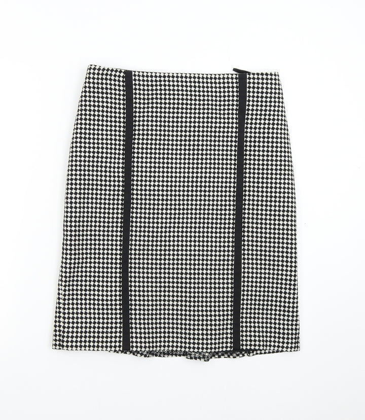 CC Womens Multicoloured Check Straight & Pencil Skirt Size 12