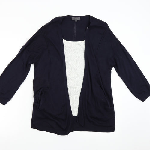 M&S Womens Blue  Knit Pullover Jumper Size 16