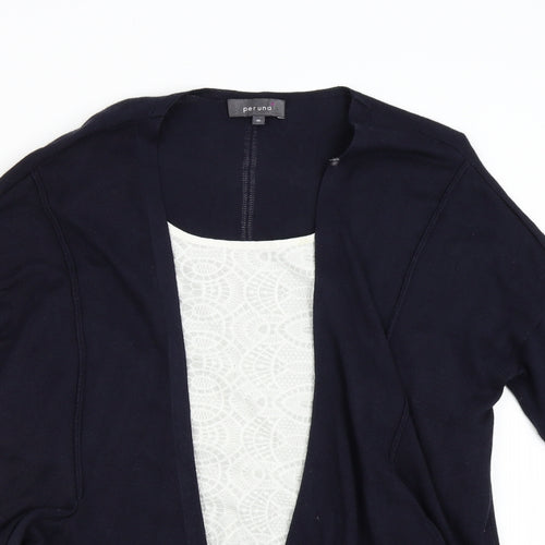 M&S Womens Blue  Knit Pullover Jumper Size 16