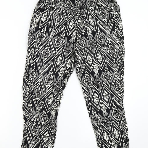 Only Womens Multicoloured Geometric  Trousers  Size 10 L25 in