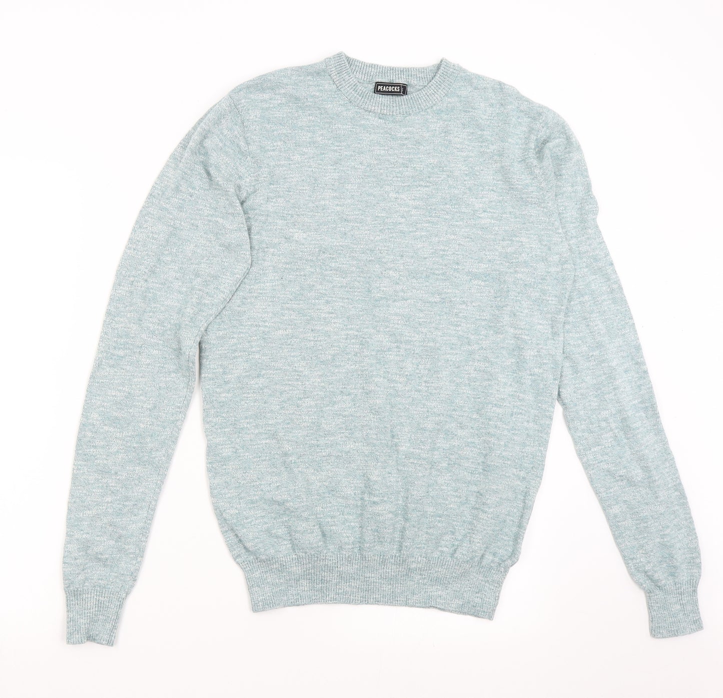 Peacock's Mens Green  Knit Pullover Jumper Size S