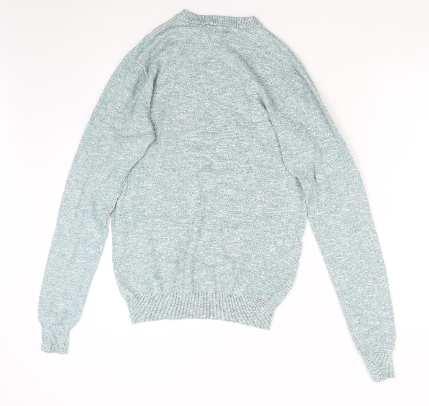 Peacock's Mens Green  Knit Pullover Jumper Size S