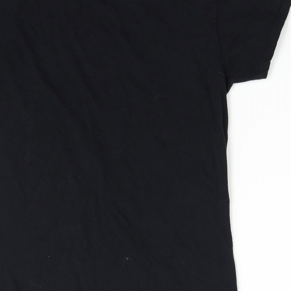 Gildan Womens Black   Basic T-Shirt Size S  - Disney Bambi