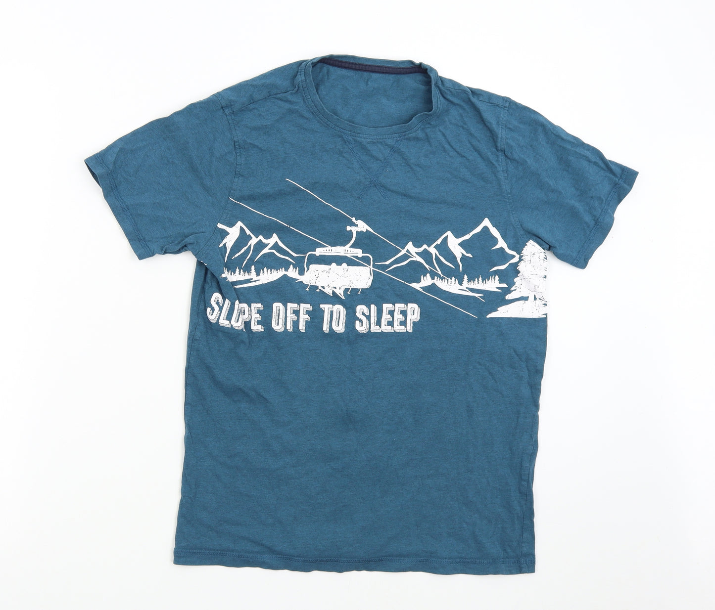 Preworn Mens Green Solid   Pyjama Top Size S