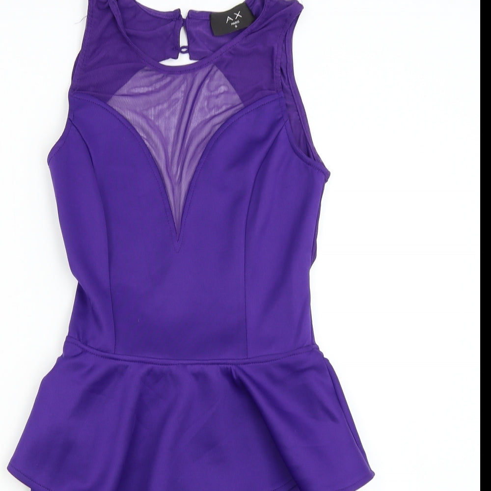 AX Paris Womens Purple   Bodycon  Size 8