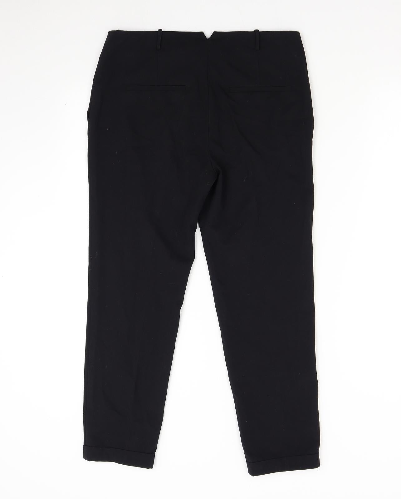 Mango Womens Black   Trousers  Size 8 L24 in