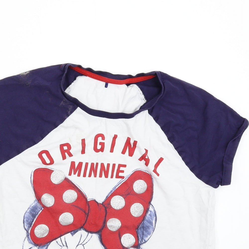 George Womens Multicoloured   Basic T-Shirt Size 8  - Minnie Mouse
