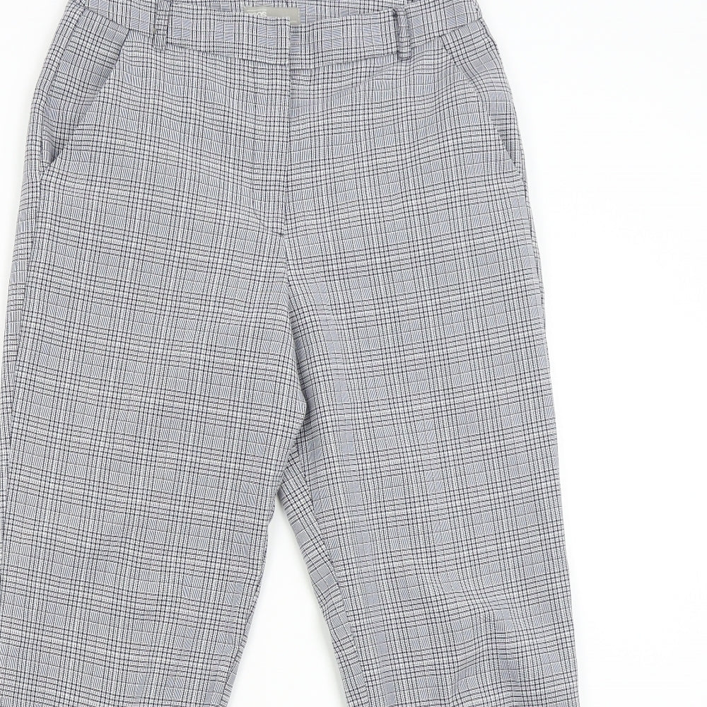 ASOS Womens Grey Check  Trousers  Size 10 L25 in