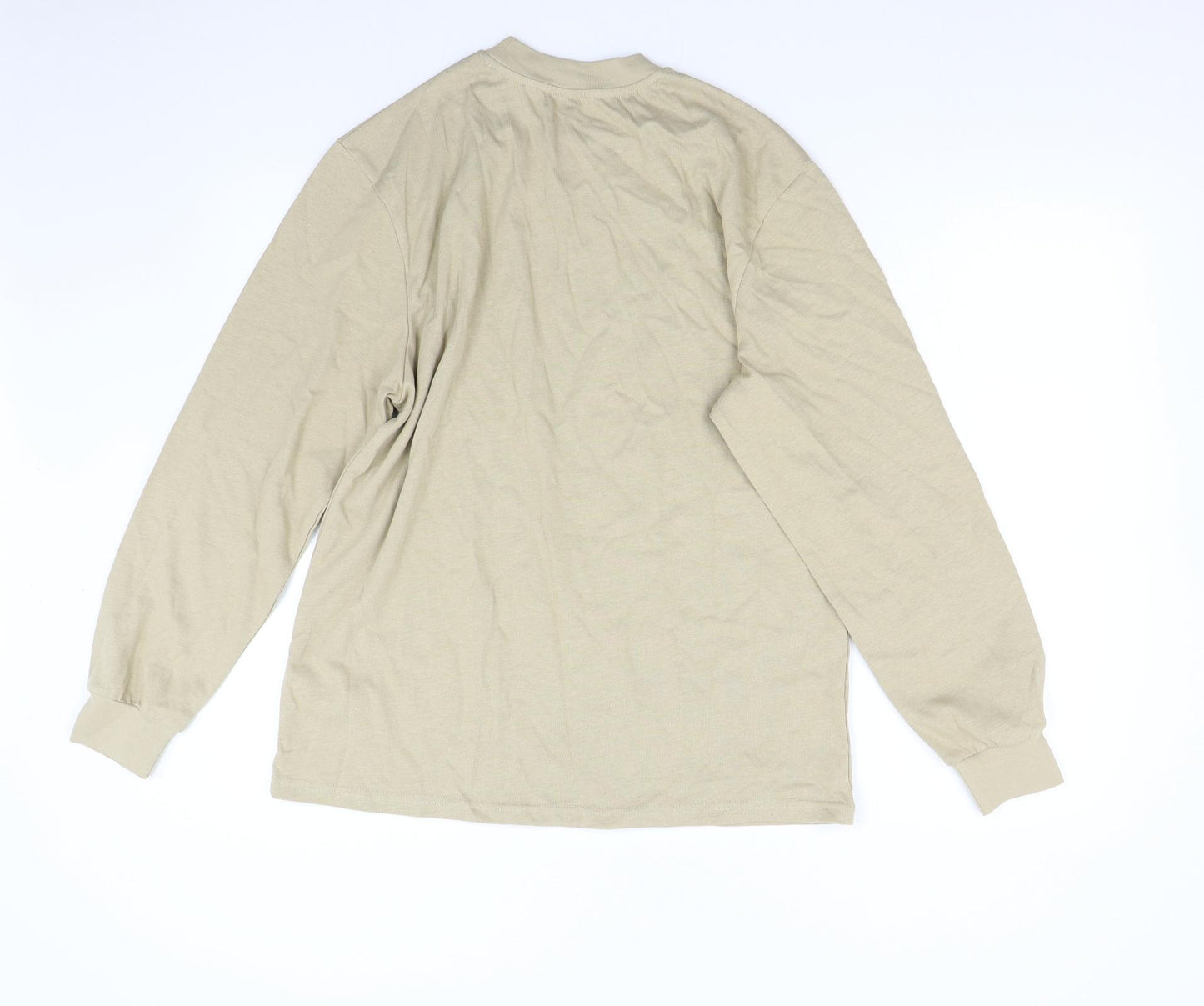 Adanola Mens Beige   Pullover Sweatshirt Size XS