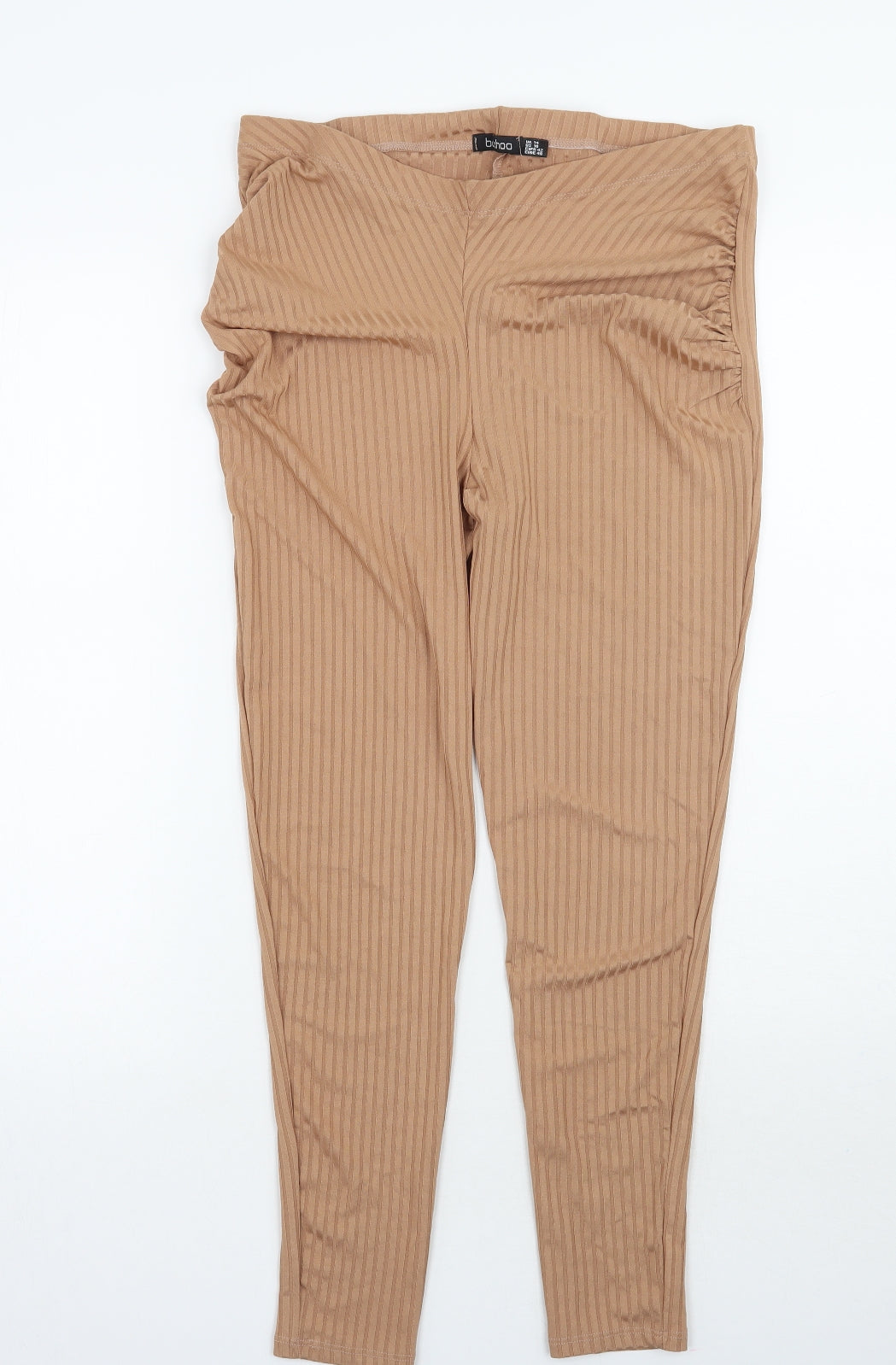 Boohoo Womens Brown   Capri Leggings Size 14 L26 in