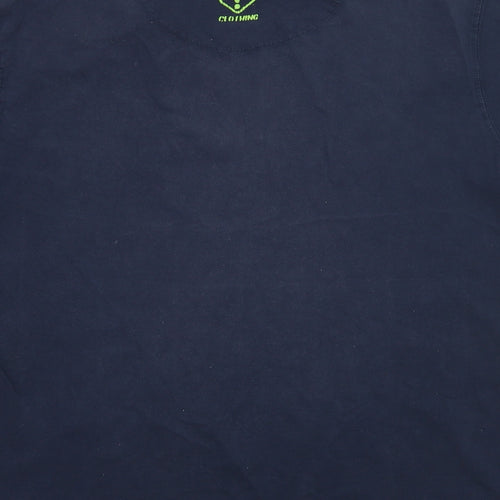 Obscene Clothing Mens Blue    T-Shirt Size M