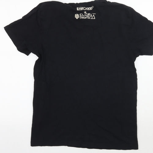 CROPP clothing Mens Black    T-Shirt Size M