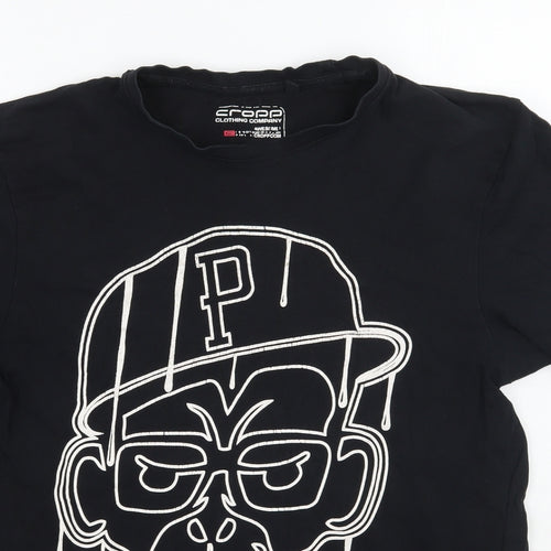 CROPP clothing Mens Black    T-Shirt Size M