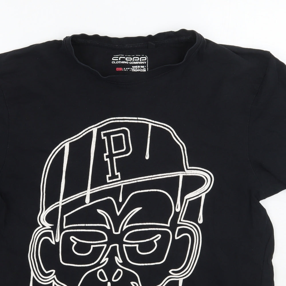 CROPP clothing Mens Black    T-Shirt Size M