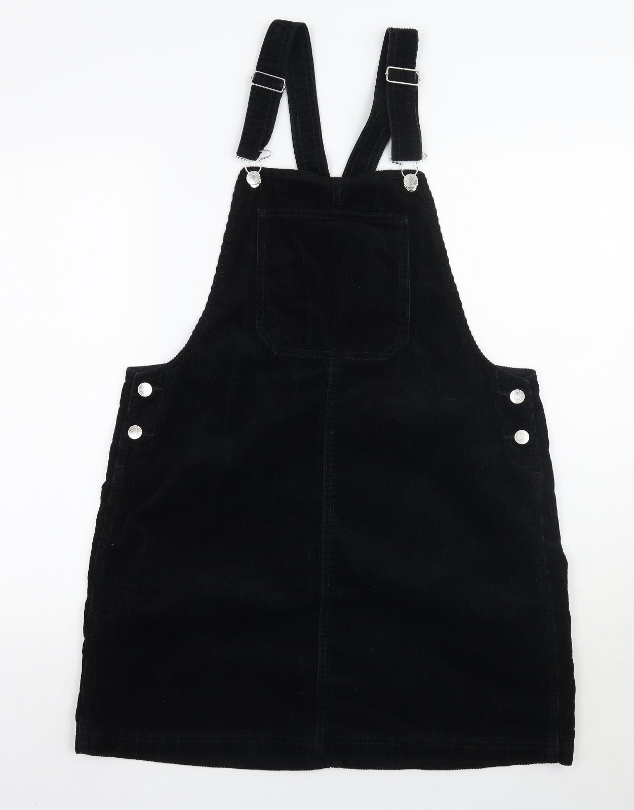F&F Womens Black   Pinafore/Dungaree Dress  Size 14