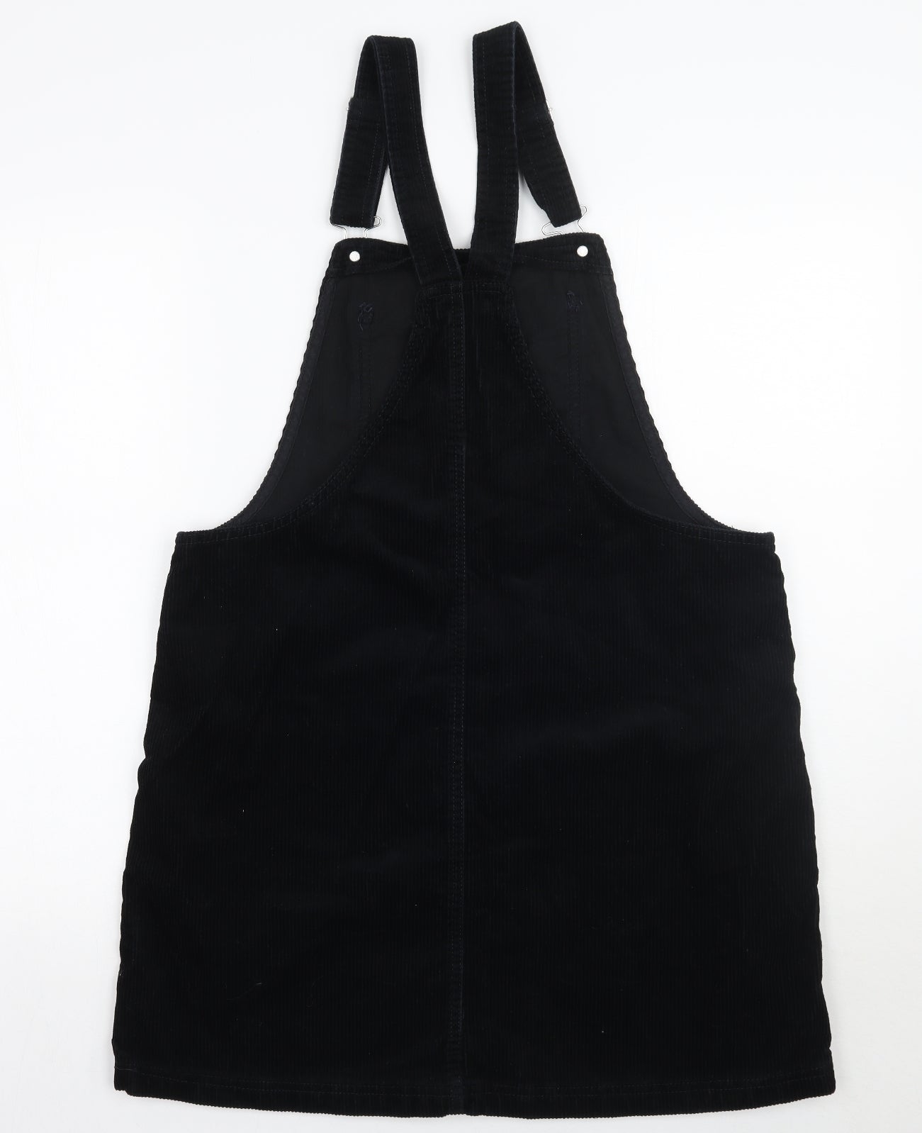 F&F Womens Black   Pinafore/Dungaree Dress  Size 14